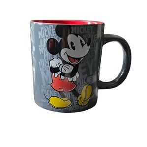 Disney Mickey Mouse Gray and Red Mug